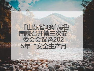 山东省地矿局鲁南院召开第三次安委会会议暨2025年“安全生产月”活动启动仪式