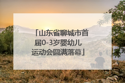山东省聊城市首届0-3岁婴幼儿运动会圆满落幕