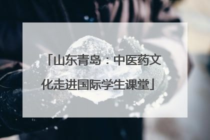 山东青岛：中医药文化走进国际学生课堂