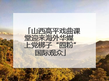 山西高平戏曲课堂迎来海外华媒 上党梆子“圈粉”国际观众