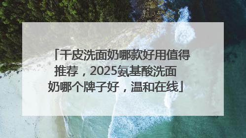 干皮洗面奶哪款好用值得推荐，2025氨基酸洗面奶哪个牌子好，温和在线