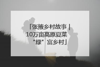张掖乡村故事｜10万亩高原夏菜“绿”富乡村