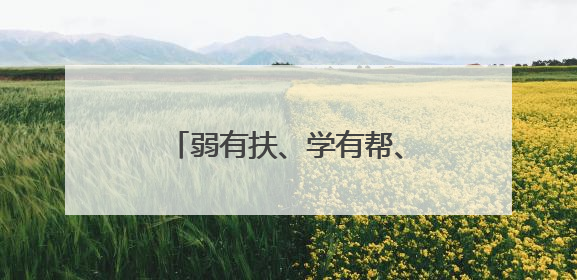弱有扶、学有帮、善有行 南安“扶帮行”共筑暖心城