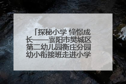 探秘小学 憧憬成长——襄阳市樊城区第二幼儿园衡庄分园幼小衔接班走进小学开展参观体验活动