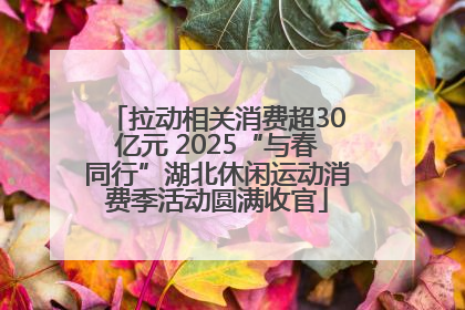 拉动相关消费超30亿元 2025“与春同行”湖北休闲运动消费季活动圆满收官