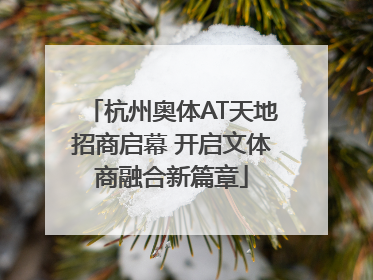 杭州奥体AT天地招商启幕 开启文体商融合新篇章