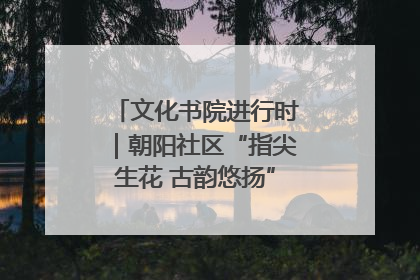 文化书院进行时｜朝阳社区“指尖生花 古韵悠扬”公益课堂开课了