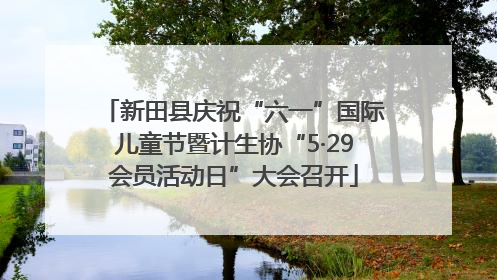 新田县庆祝“六一”国际儿童节暨计生协“5·29会员活动日”大会召开
