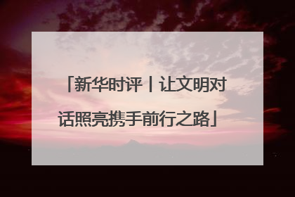 新华时评丨让文明对话照亮携手前行之路