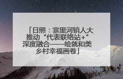 日照：寨里河镇人大推动“代表联络站+”深度融合——绘就和美乡村幸福画卷
