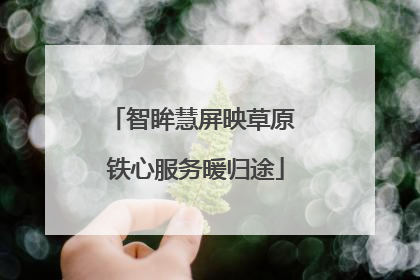 智眸慧屏映草原 铁心服务暖归途