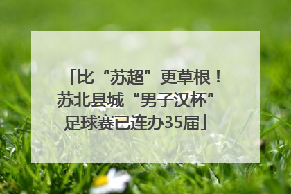 比“苏超”更草根！苏北县城“男子汉杯”足球赛已连办35届
