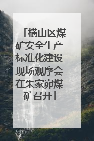 横山区煤矿安全生产标准化建设现场观摩会在朱家峁煤矿召开