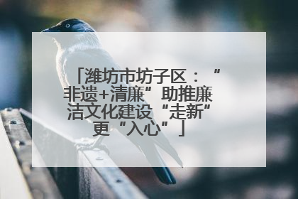 潍坊市坊子区：“非遗+清廉”助推廉洁文化建设“走新”更“入心”