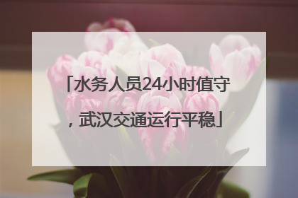 水务人员24小时值守，武汉交通运行平稳