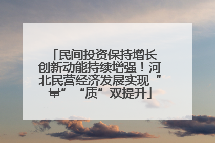 民间投资保持增长 创新动能持续增强！河北民营经济发展实现“量”“质”双提升