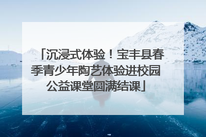 沉浸式体验！宝丰县春季青少年陶艺体验进校园公益课堂圆满结课