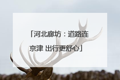 河北廊坊：道路连京津 出行更舒心