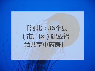 河北：36个县（市、区）建成智慧共享中药房
