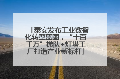 泰安发布工业数智化转型蓝图，“十百千万”梯队+灯塔工厂打造产业新标杆