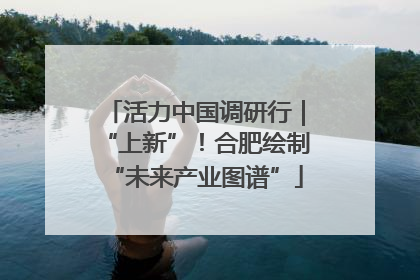 活力中国调研行｜“上新”！合肥绘制“未来产业图谱”