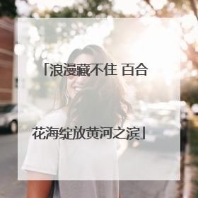 浪漫藏不住 百合花海绽放黄河之滨