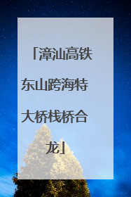 漳汕高铁东山跨海特大桥栈桥合龙