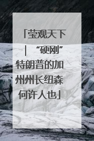 莹观天下｜“硬刚”特朗普的加州州长纽森何许人也