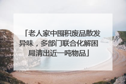 老人家中囤积废品散发异味，多部门联合化解困局清出近一吨物品