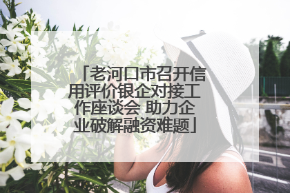 老河口市召开信用评价银企对接工作座谈会 助力企业破解融资难题