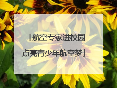 航空专家进校园 点亮青少年航空梦