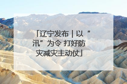 辽宁发布｜以“汛”为令 打好防灾减灾主动仗