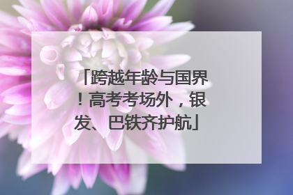 跨越年龄与国界！高考考场外，银发、巴铁齐护航