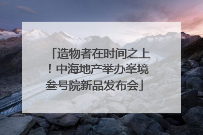 造物者在时间之上！中海地产举办峯境叁号院新品发布会