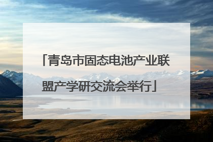 青岛市固态电池产业联盟产学研交流会举行