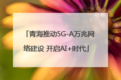 青海推动5G-A万兆网络建设 开启AI+时代