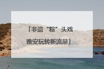 非遗“粽”头戏 雅安玩转新流量