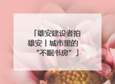 雄安建设者拍雄安丨城市里的“不眠书房”