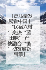 高质量发展看中国丨“民宿兴村”烹热“蓝田味” 产教融合“链”动发展新引擎