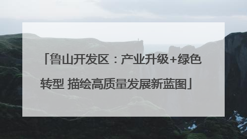 鲁山开发区：产业升级+绿色转型 描绘高质量发展新蓝图