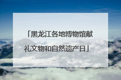 黑龙江各地博物馆献礼文物和自然遗产日