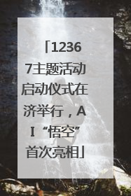 12367主题活动启动仪式在济举行，AI“悟空”首次亮相