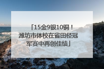 15金9银10铜！潍坊市体校在省田径冠军赛中再创佳绩