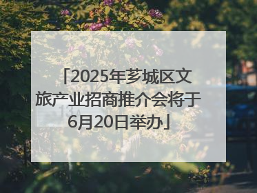 2025年芗城区文旅产业招商推介会将于6月20日举办