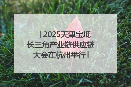 2025天津宝坻长三角产业链供应链大会在杭州举行