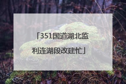 351国道湖北监利连湖段改建忙