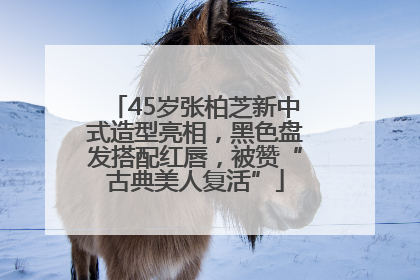45岁张柏芝新中式造型亮相，黑色盘发搭配红唇，被赞“古典美人复活”