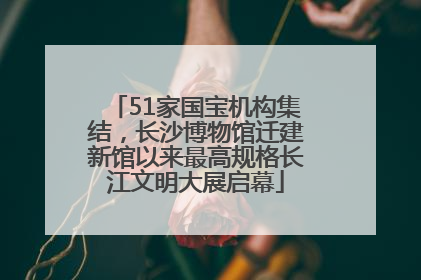 51家国宝机构集结，长沙博物馆迁建新馆以来最高规格长江文明大展启幕