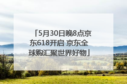 5月30日晚8点京东618开启 京东全球购汇聚世界好物