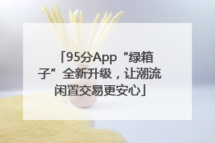 95分App“绿箱子”全新升级，让潮流闲置交易更安心